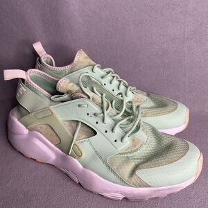 Nike Air Huarache Run Ultra Mens Size 11 Green Athletic‎ Sneakers Shoes